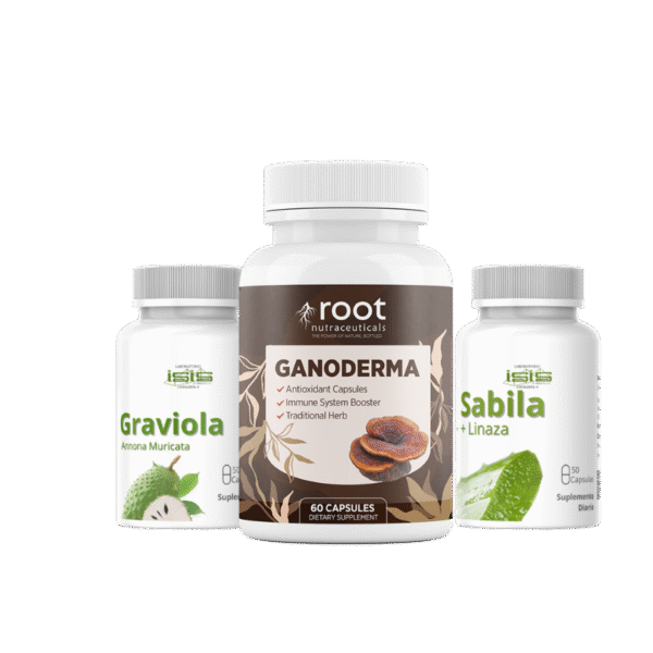 Root ganoderma + isis sabila + isis graviola