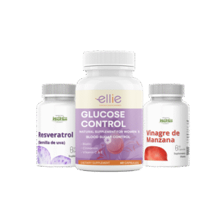 ellie glucose control + isis vinagre de manzana + isis resveratrol